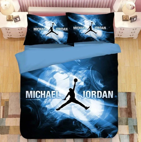 3D Nba Michael Jordan 23 Basketball For Fans Bedding Set Duvet Cover Basketball Home Decor For Fans